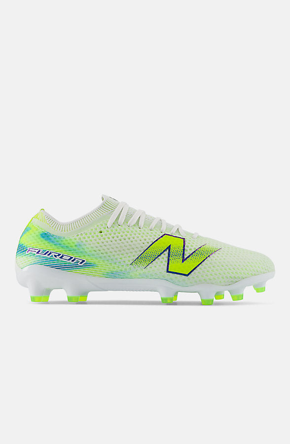New Balance Furon Women's Elite MG V9 Boots - White/Alkaline Green
