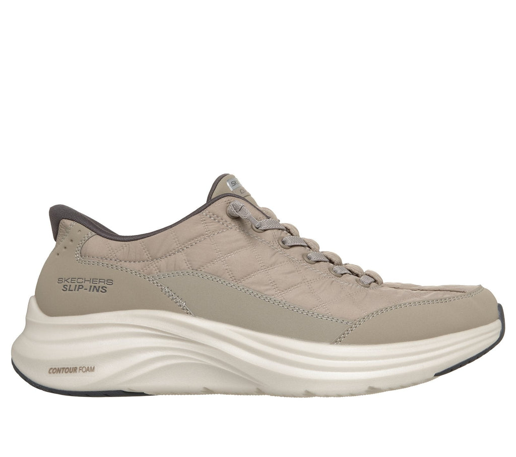 Skechers Slip-ins: Contour Foam - Cozy Fit, TAN / CHARCOAL
