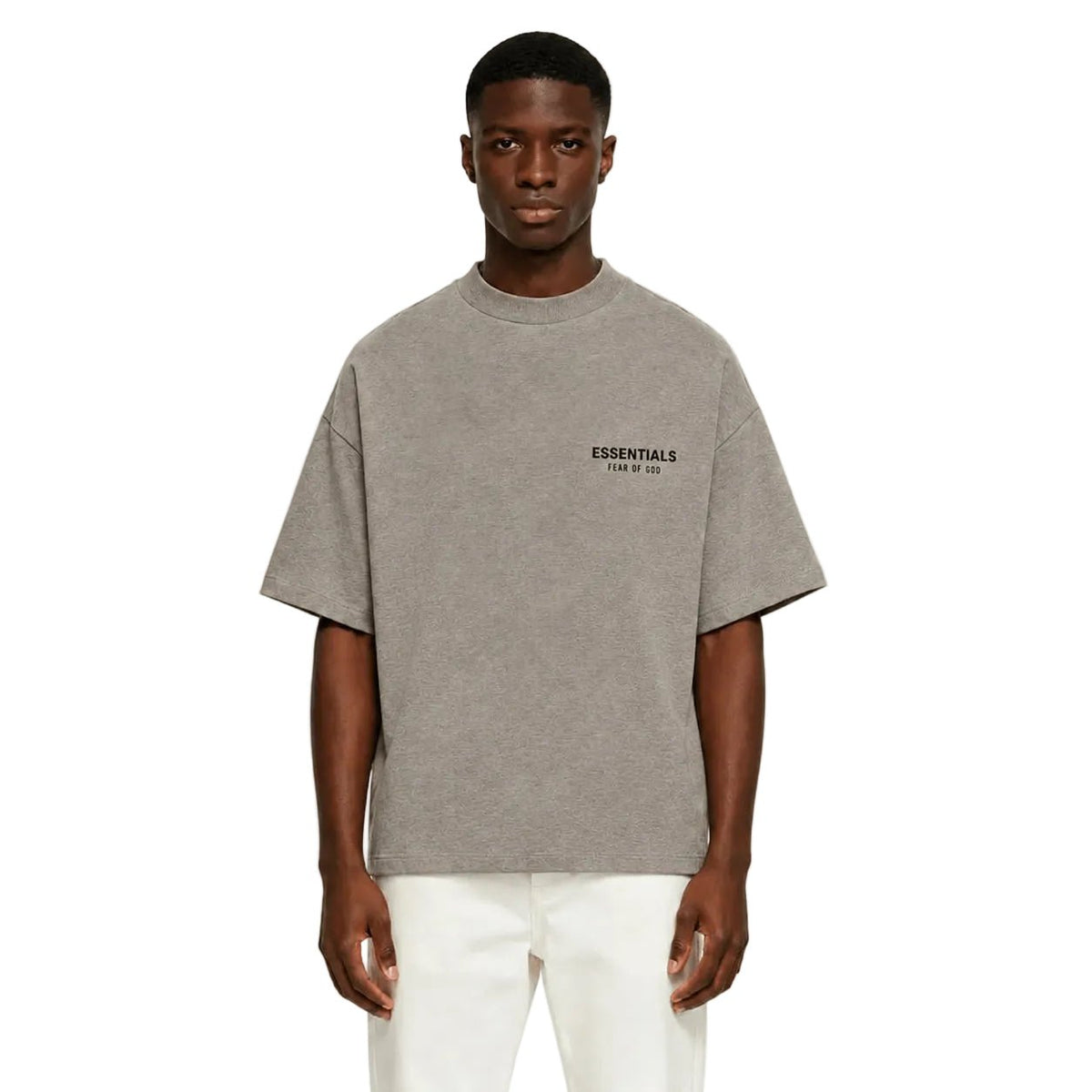 Fear of God Essentials Jersey Crewneck T-Shirt Heather Grey